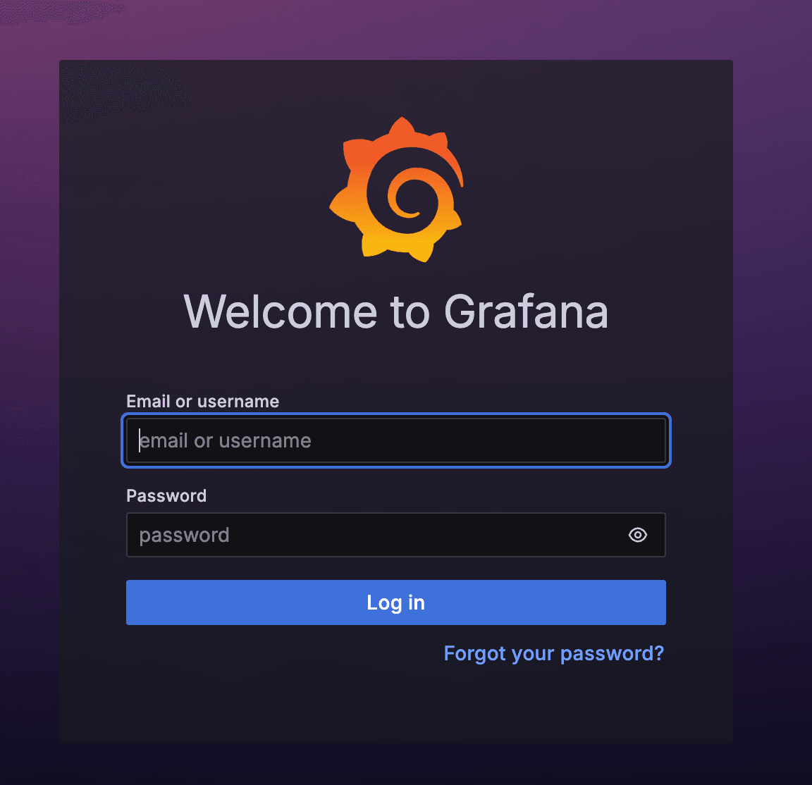 Grafana Login