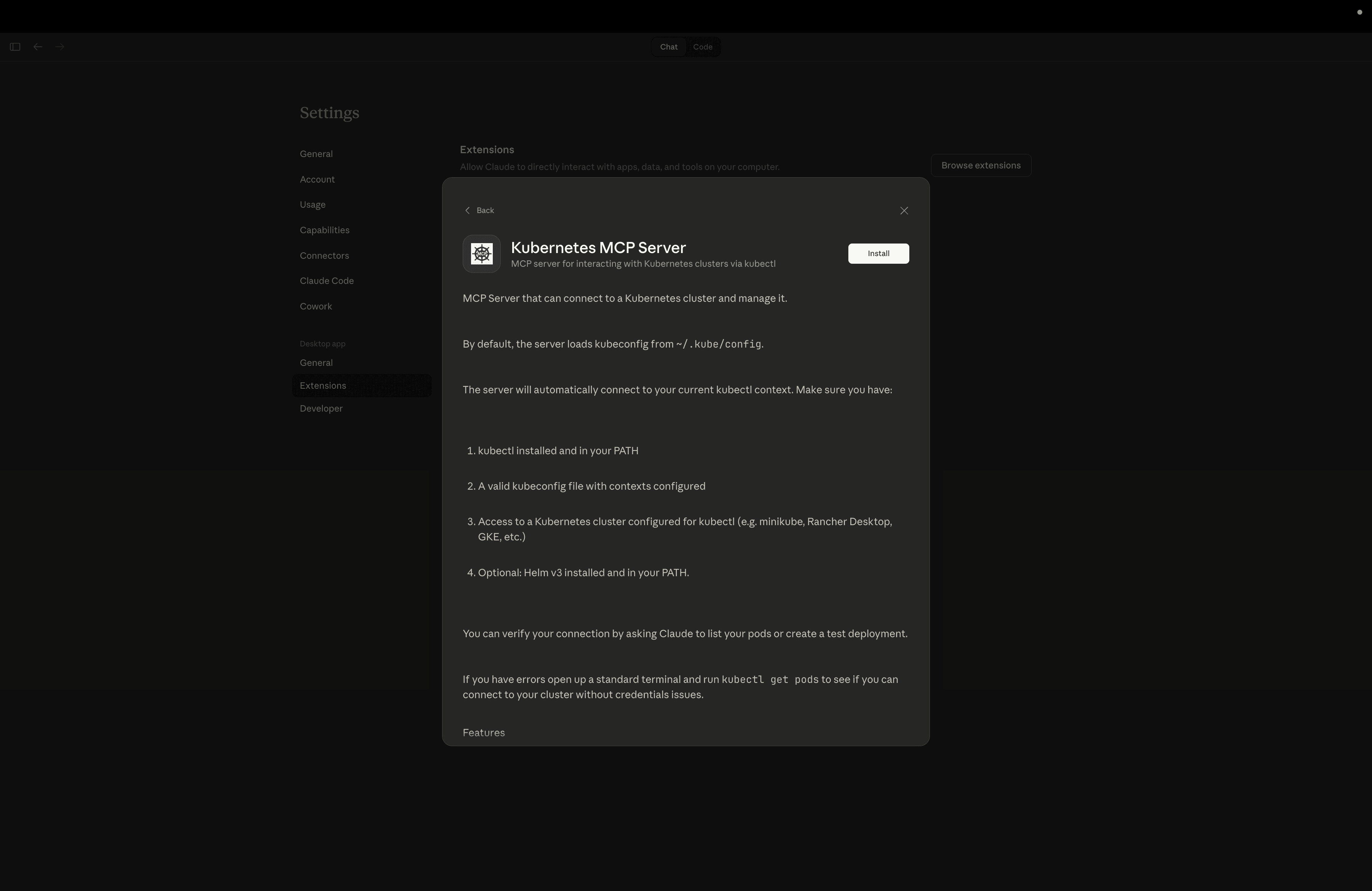 Installing the K8s MCP Server