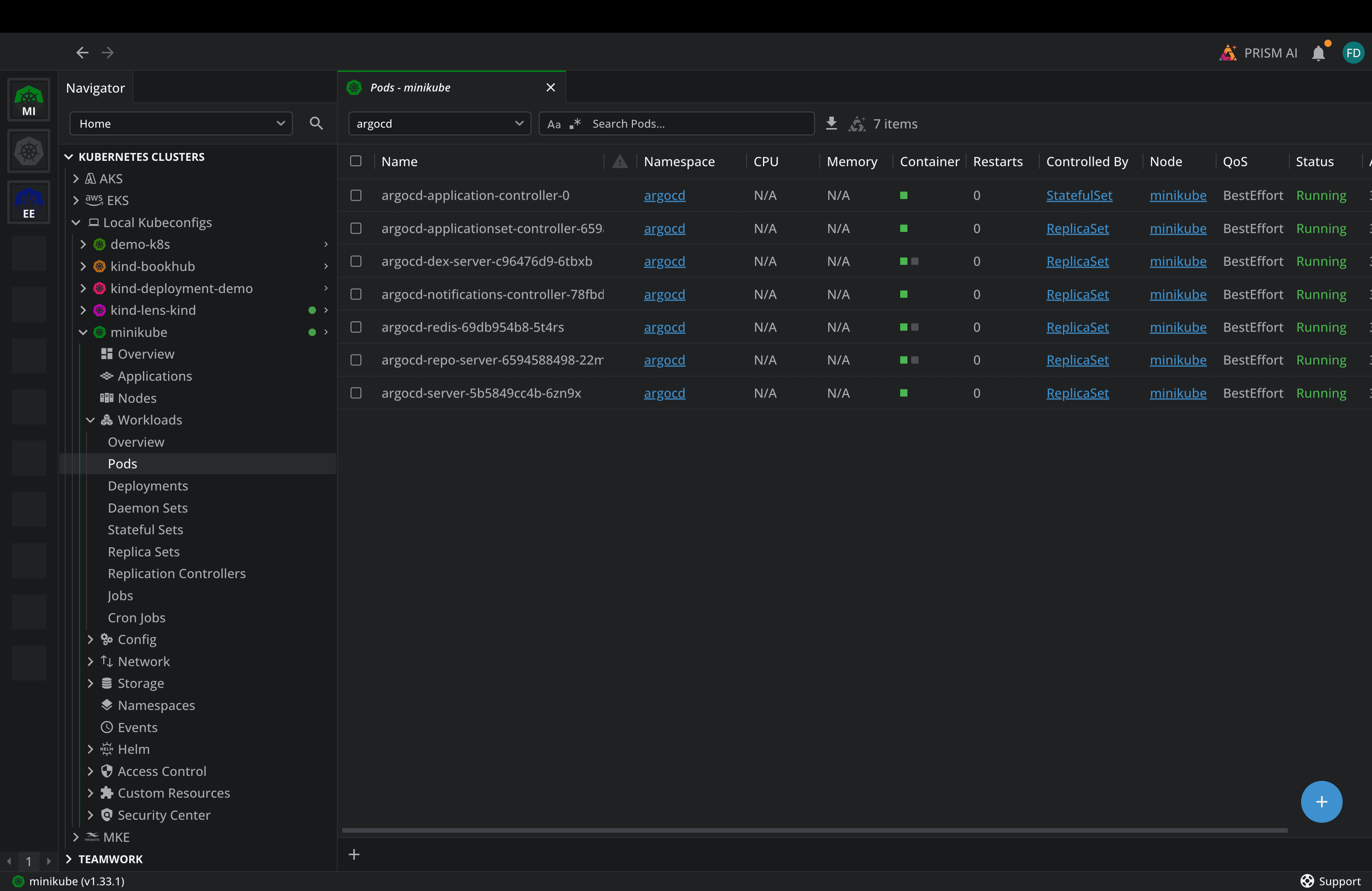 ArgoCD in running state