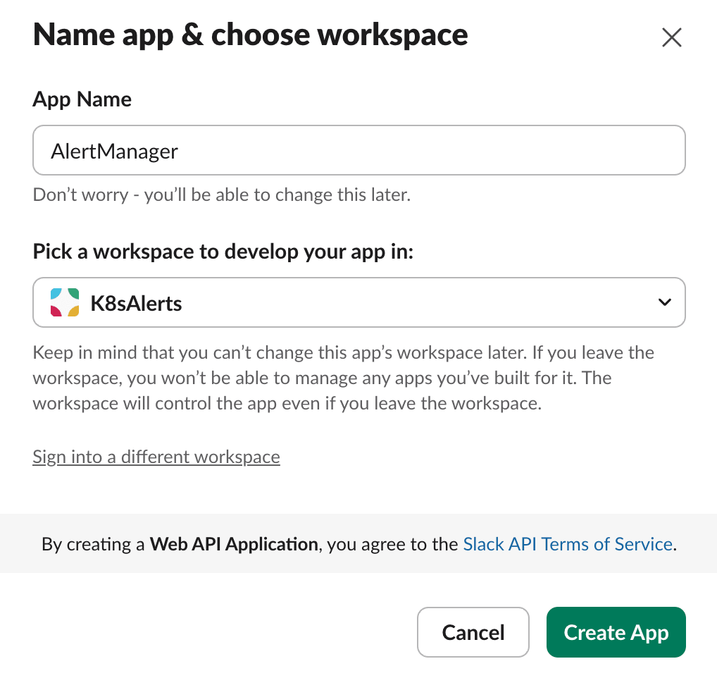 Slack App Name