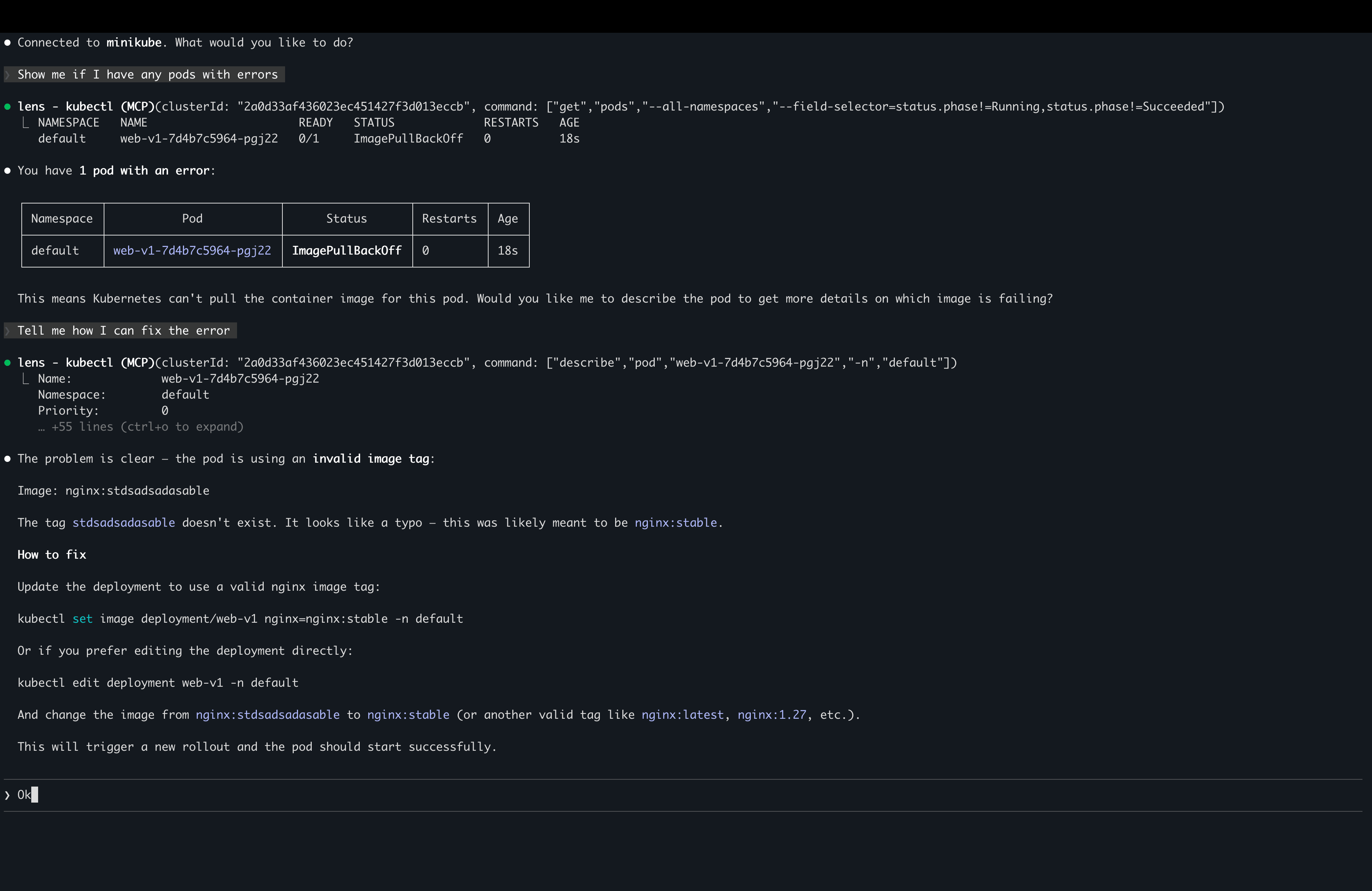 Troubleshooting issues with the Lens MCP Server