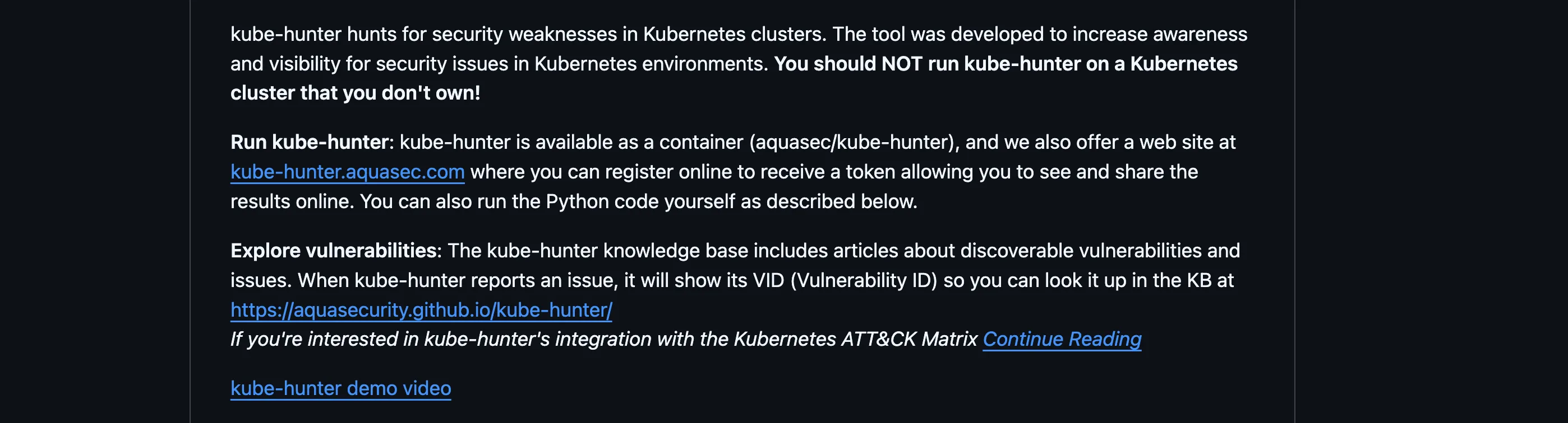 kube-hunter