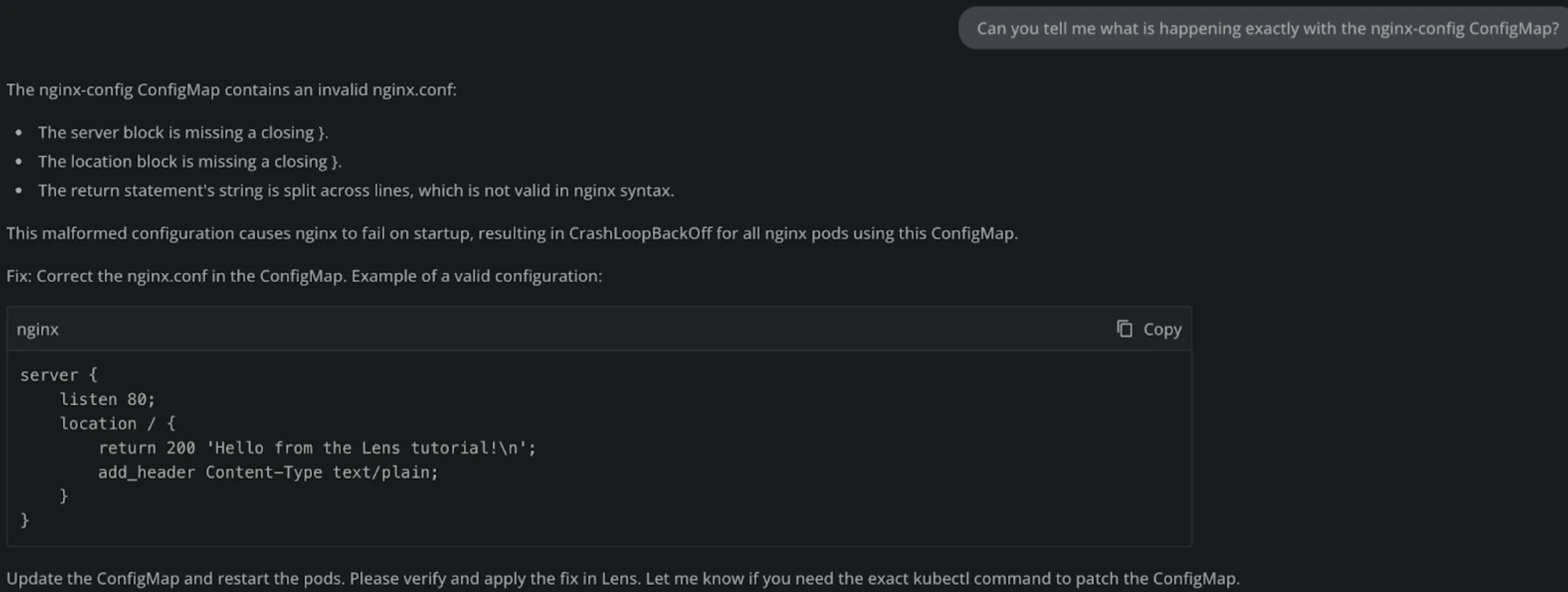 Nginx conf error