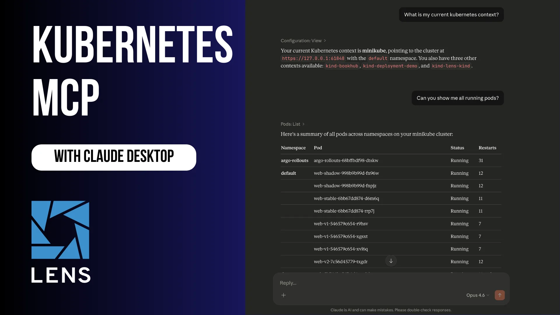 Managing Kubernetes from Claude Desktop using MCP servers