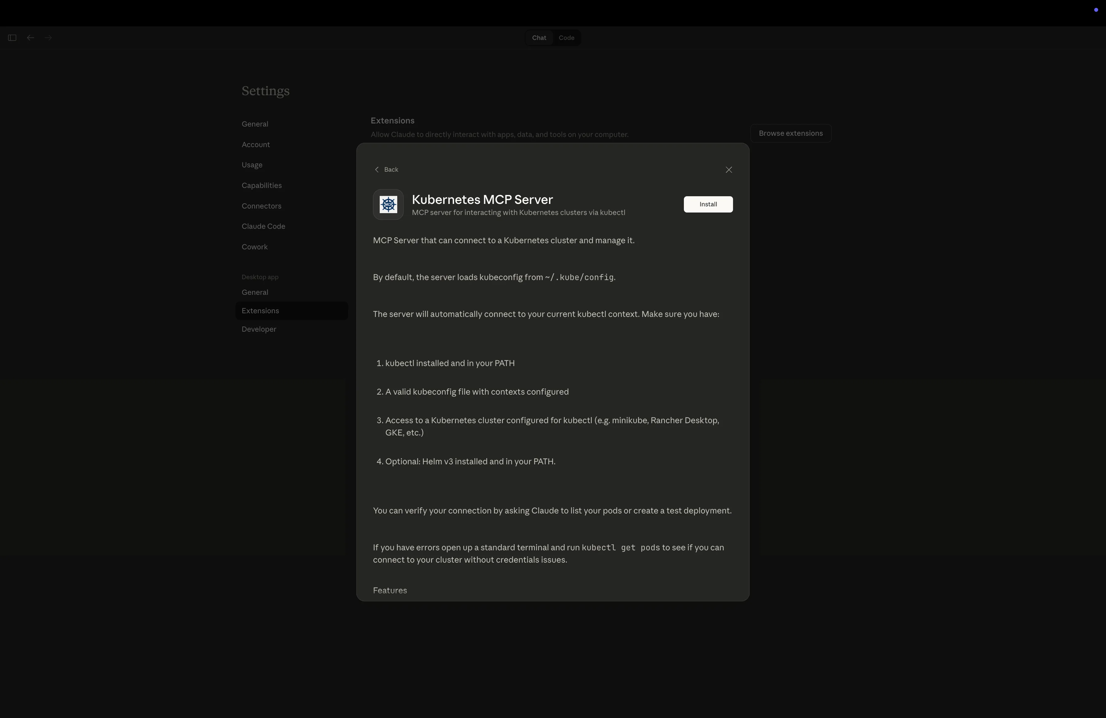 Installing the K8s MCP Server