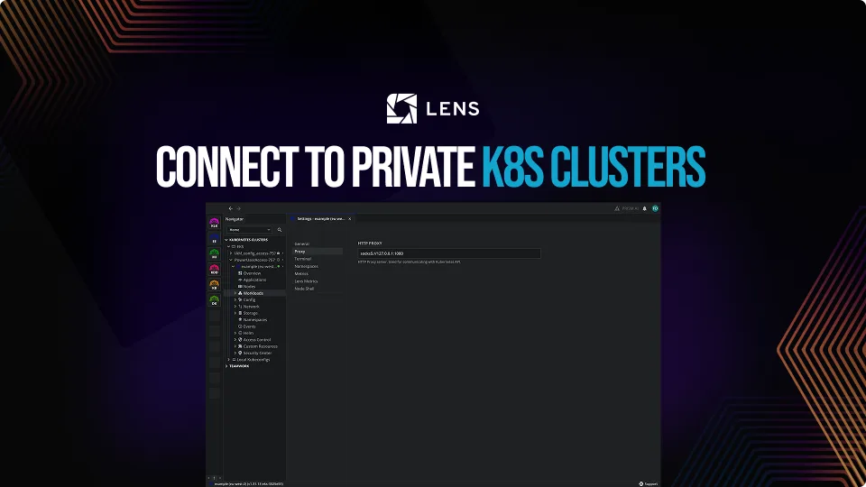 Accessing private Kubernetes clusters through a bastion host with Lens
