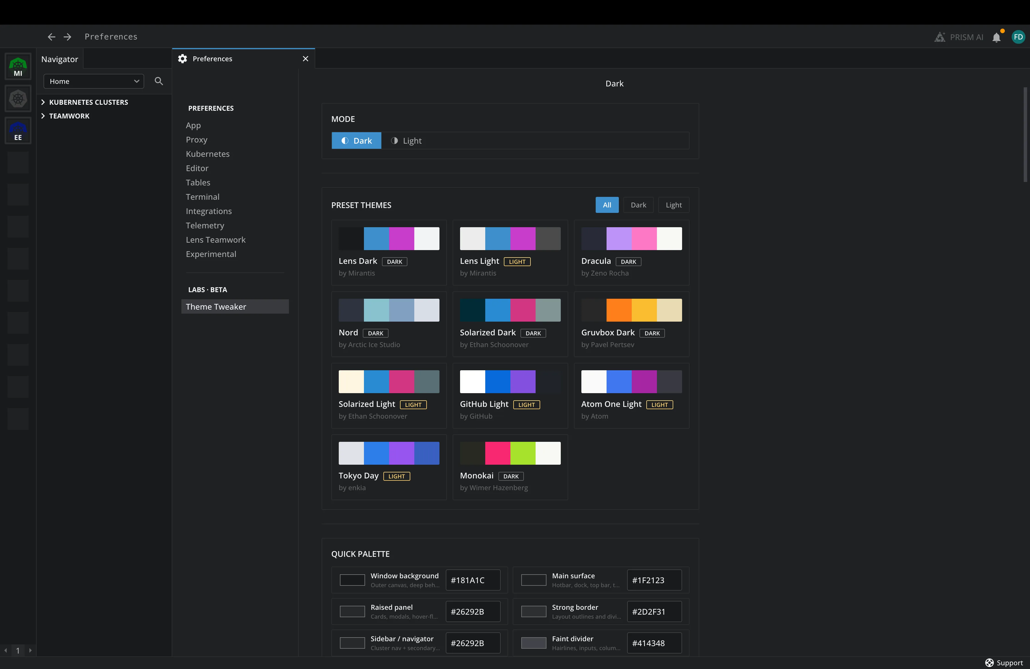 Theme Tweaker experiment