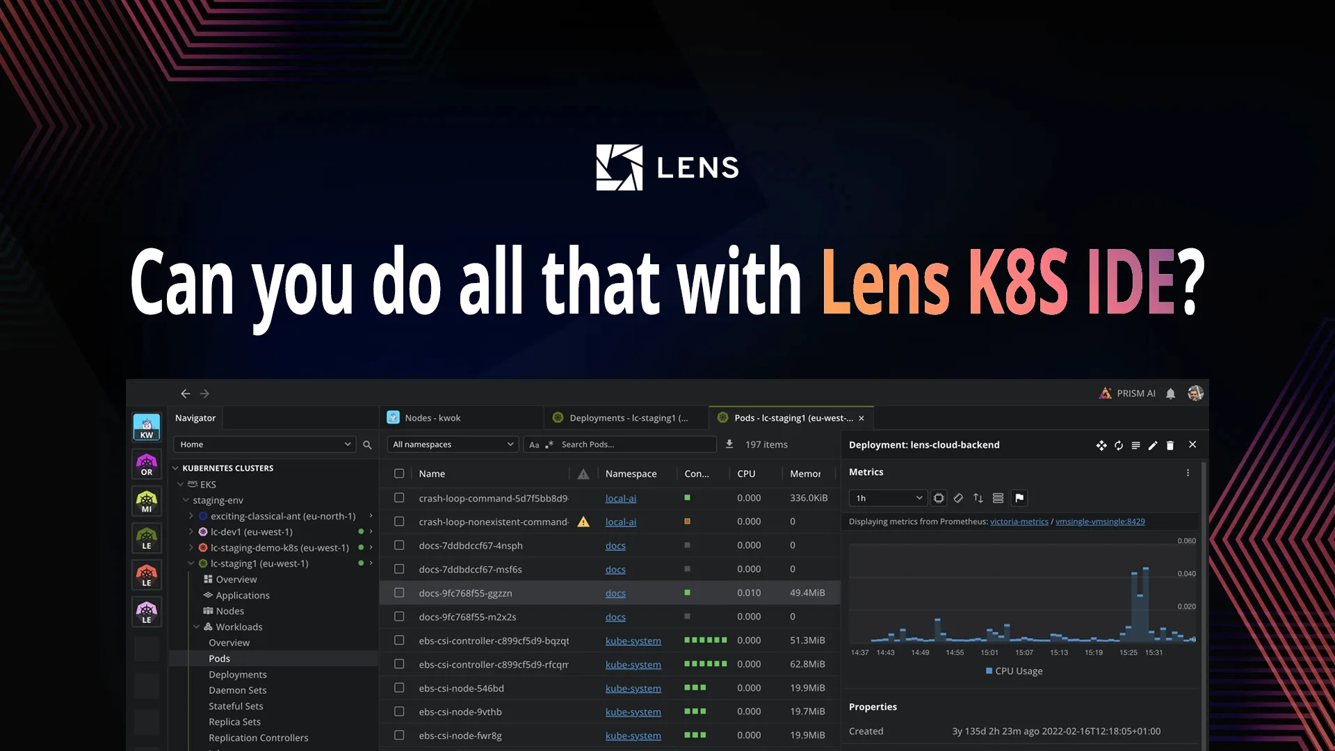 Lens Kubernetes IDE Overview: How to simplify Kubernetes Management