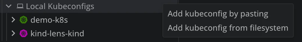 Add Kubeconfig to Lens K8s IDE