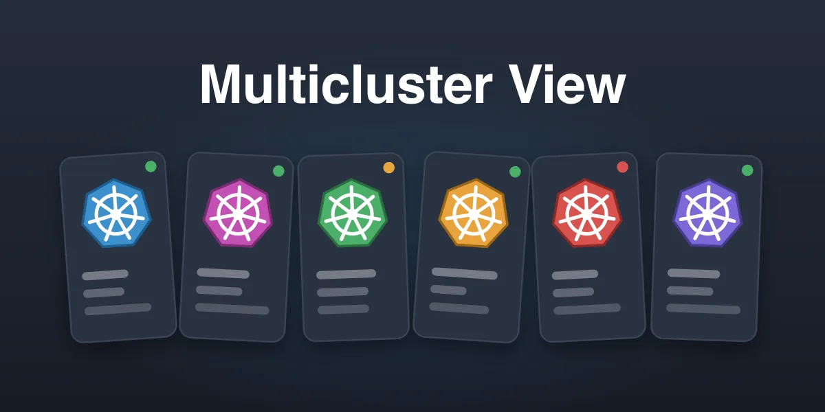 Multi-Cluster View: a row of cluster cards