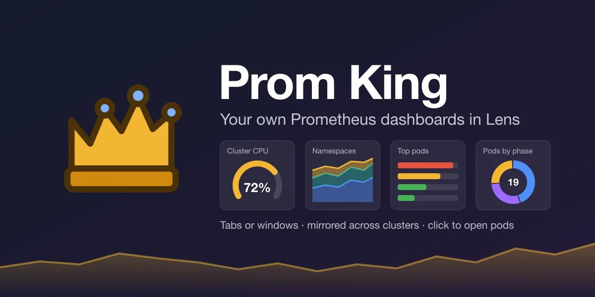 Prom King: your own Prometheus dashboards in Lens