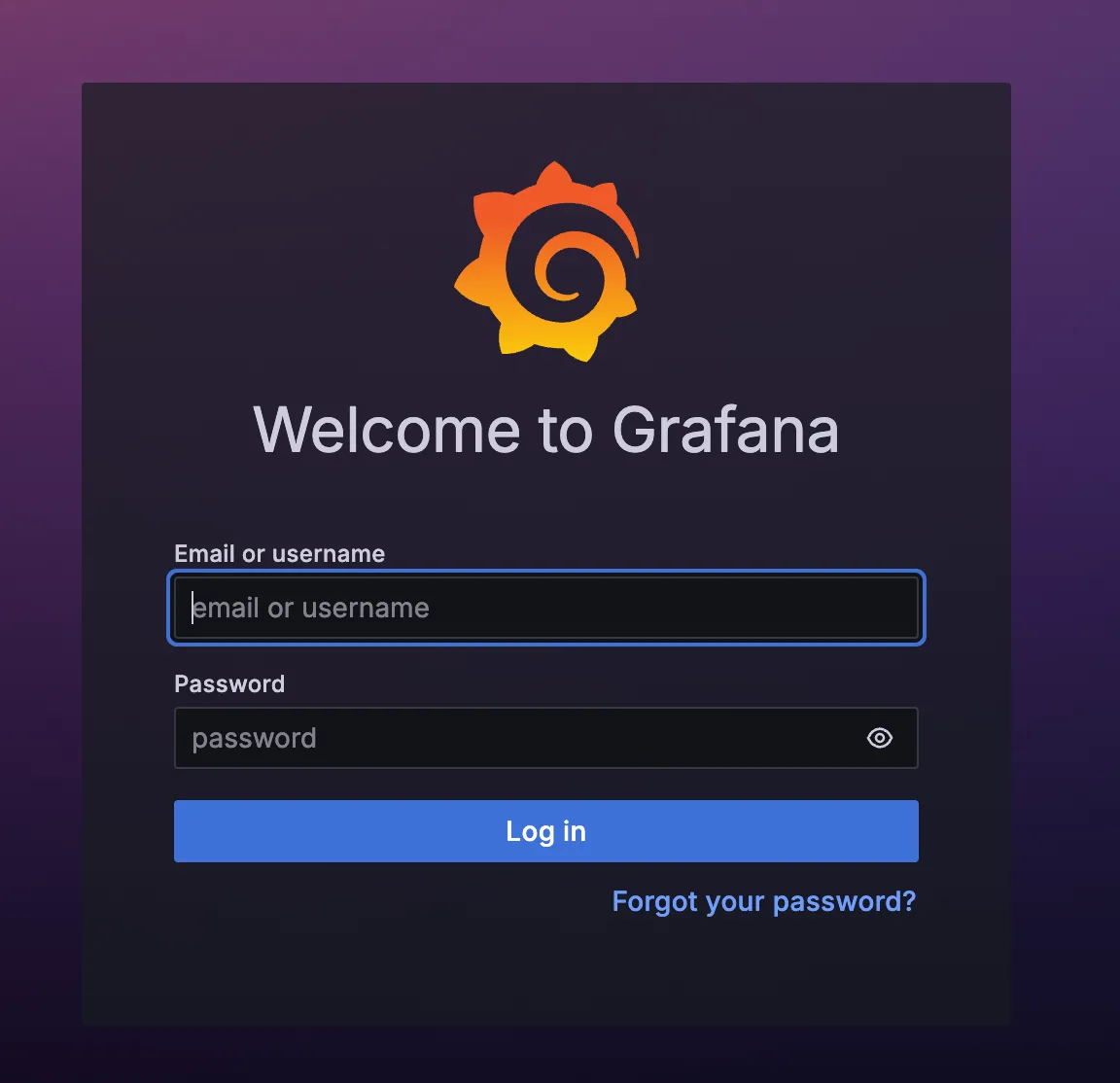 Grafana Login